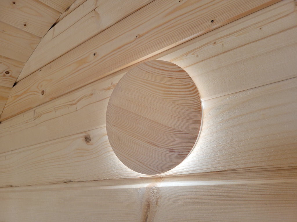 Steam & Oak Gas Cube Sauna 2.4m Double-Shelf (Electric or Wood-Fired)