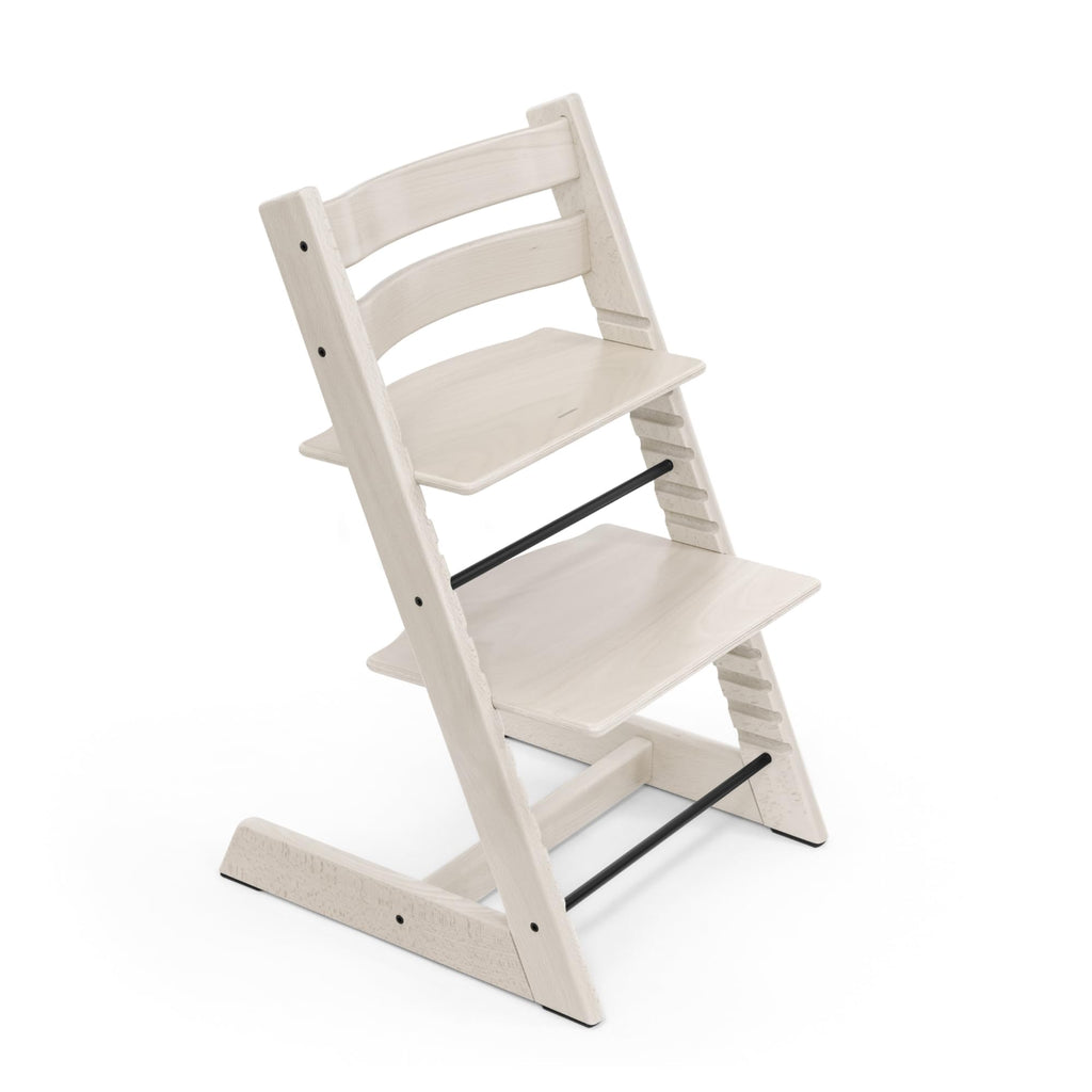 Stokke Tripp Trapp Chair Whitewash – Adjustable, Convertible for Toddlers to Adults