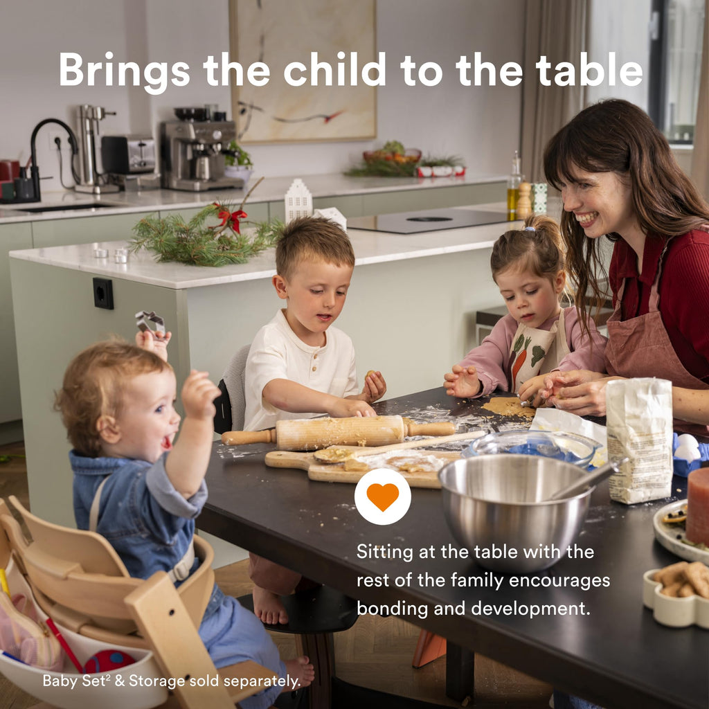 Stokke Tripp Trapp Chair Whitewash – Adjustable, Convertible for Toddlers to Adults