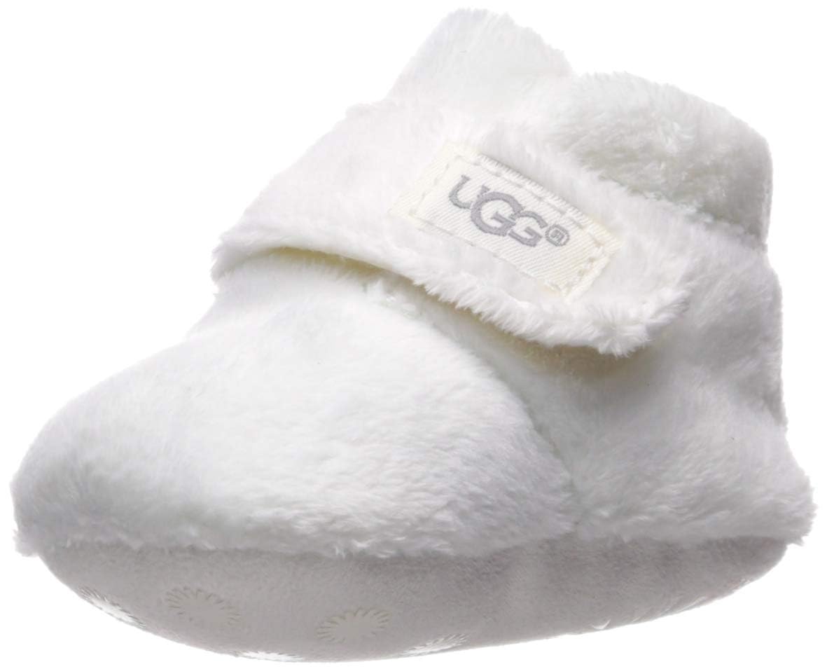 UGG Kids' Bixbee and Lovey Ankle Boot – Vanilla, 4/5 | Gift Set with Bootie and Blanket