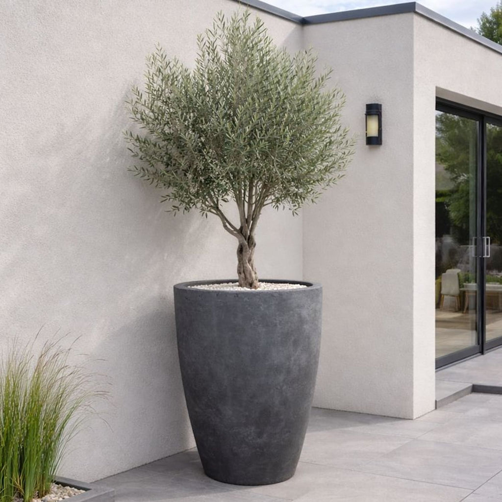 Vessara | Onyx Dusk – 100cm XXL Concrete Tall Vase Planter – 172L Round Plant Pot